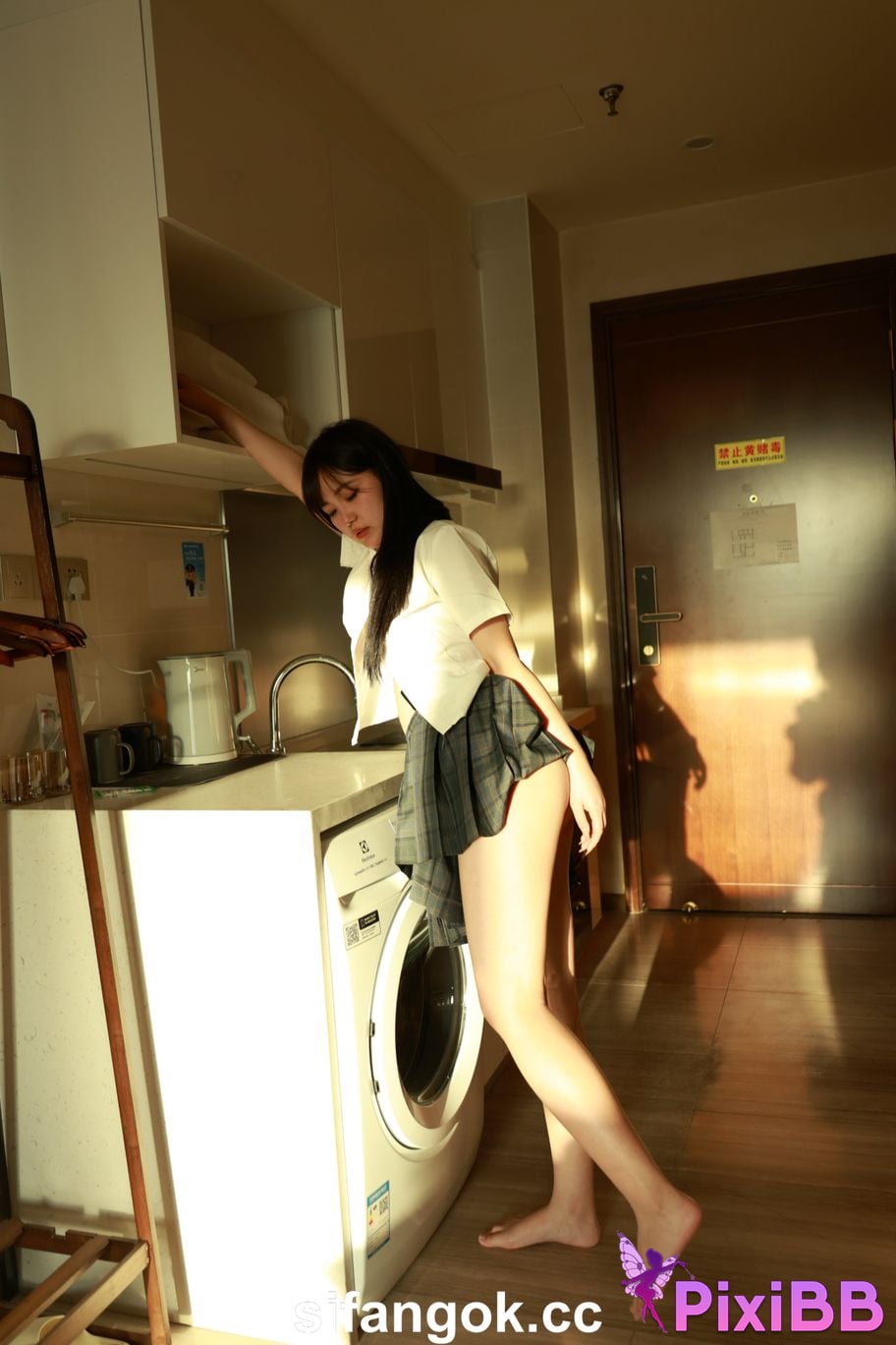 Private Photoshoot Tangtang Pure amateur lady JK uniform Full scale private shooting PixiBB.COM 227