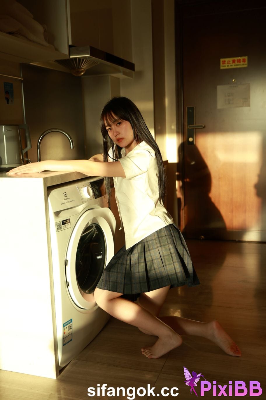 Private Photoshoot Tangtang Pure amateur lady JK uniform Full scale private shooting PixiBB.COM 235