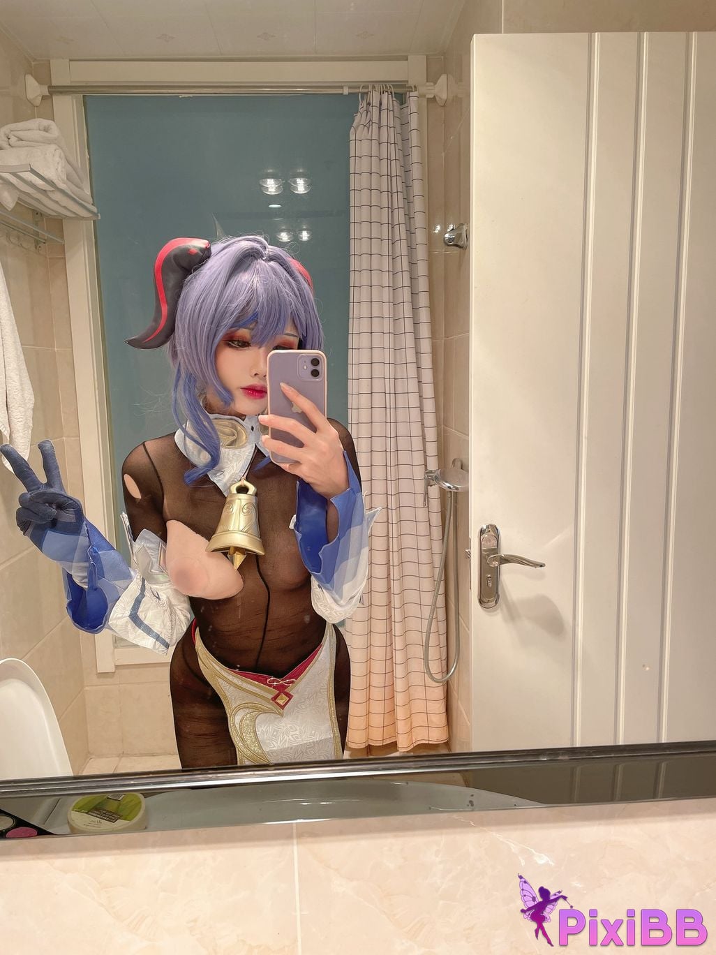 Cosplayer Titanium alloy TiTi Ganyu PixiBB.COM 032