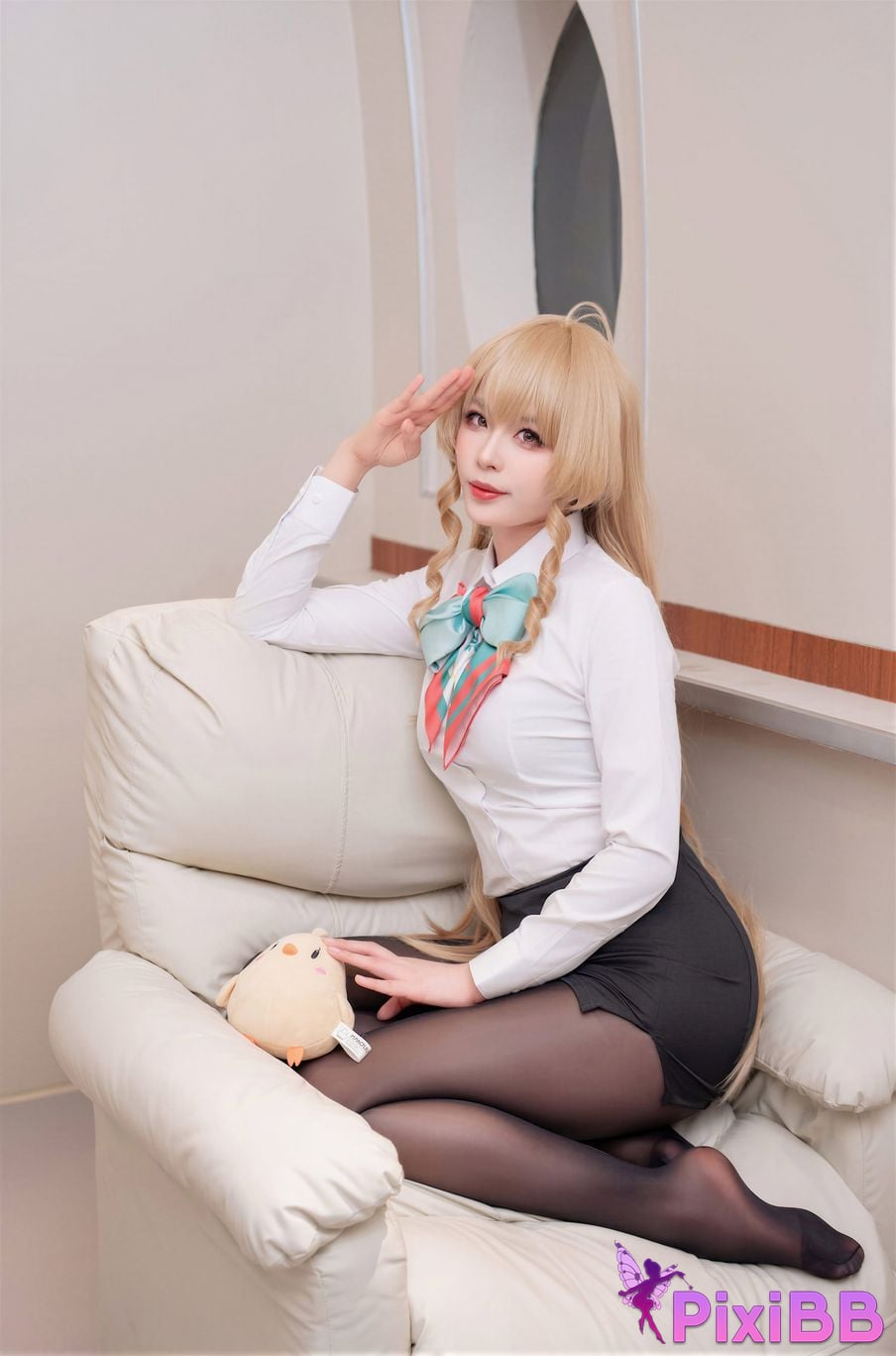 Cosplayer Senior Sister Xuan Xiao azur lane Andrea A safe and comfortable journey PixiBB.COM 021