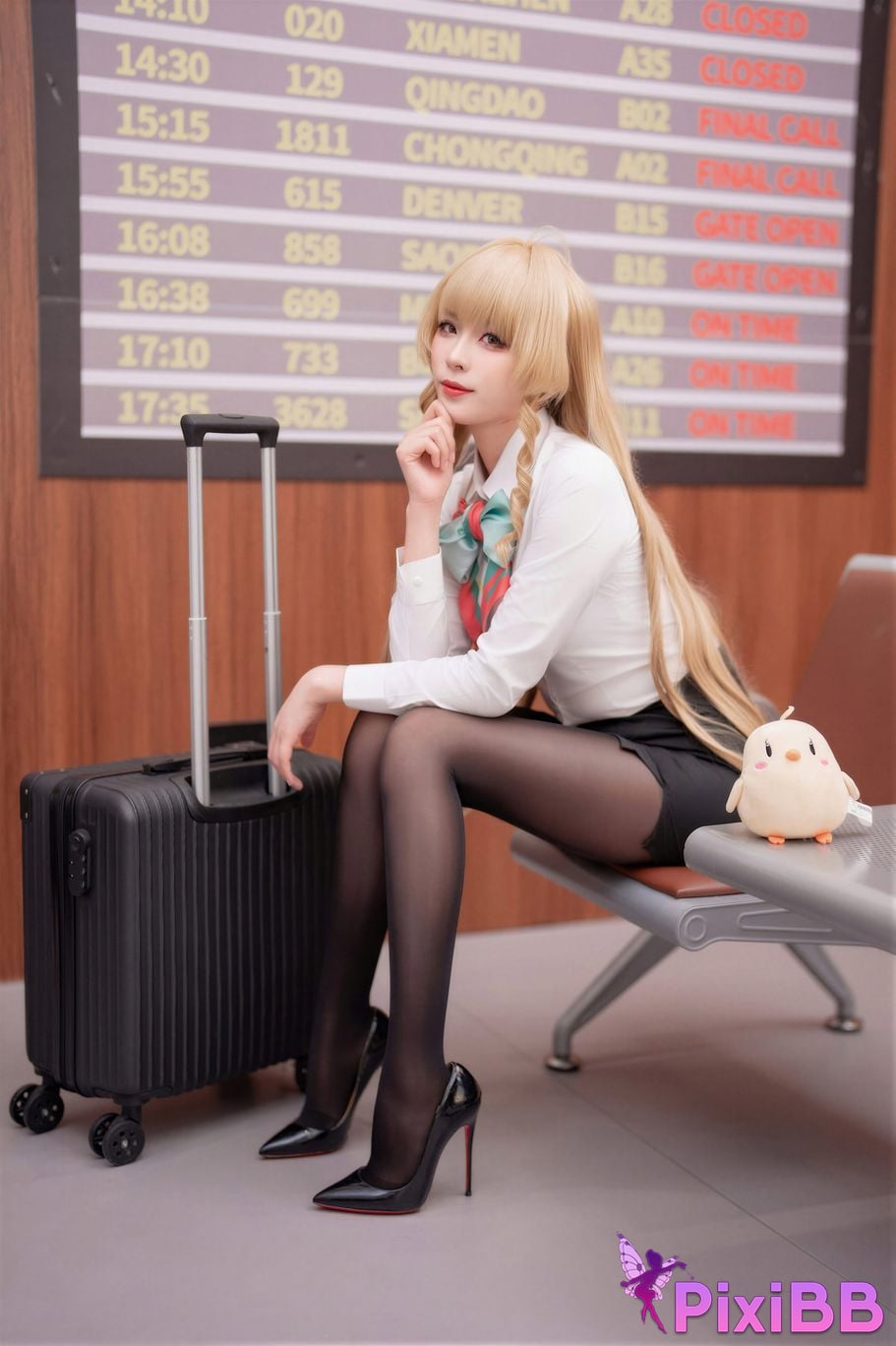 Cosplayer Senior Sister Xuan Xiao azur lane Andrea A safe and comfortable journey PixiBB.COM 047