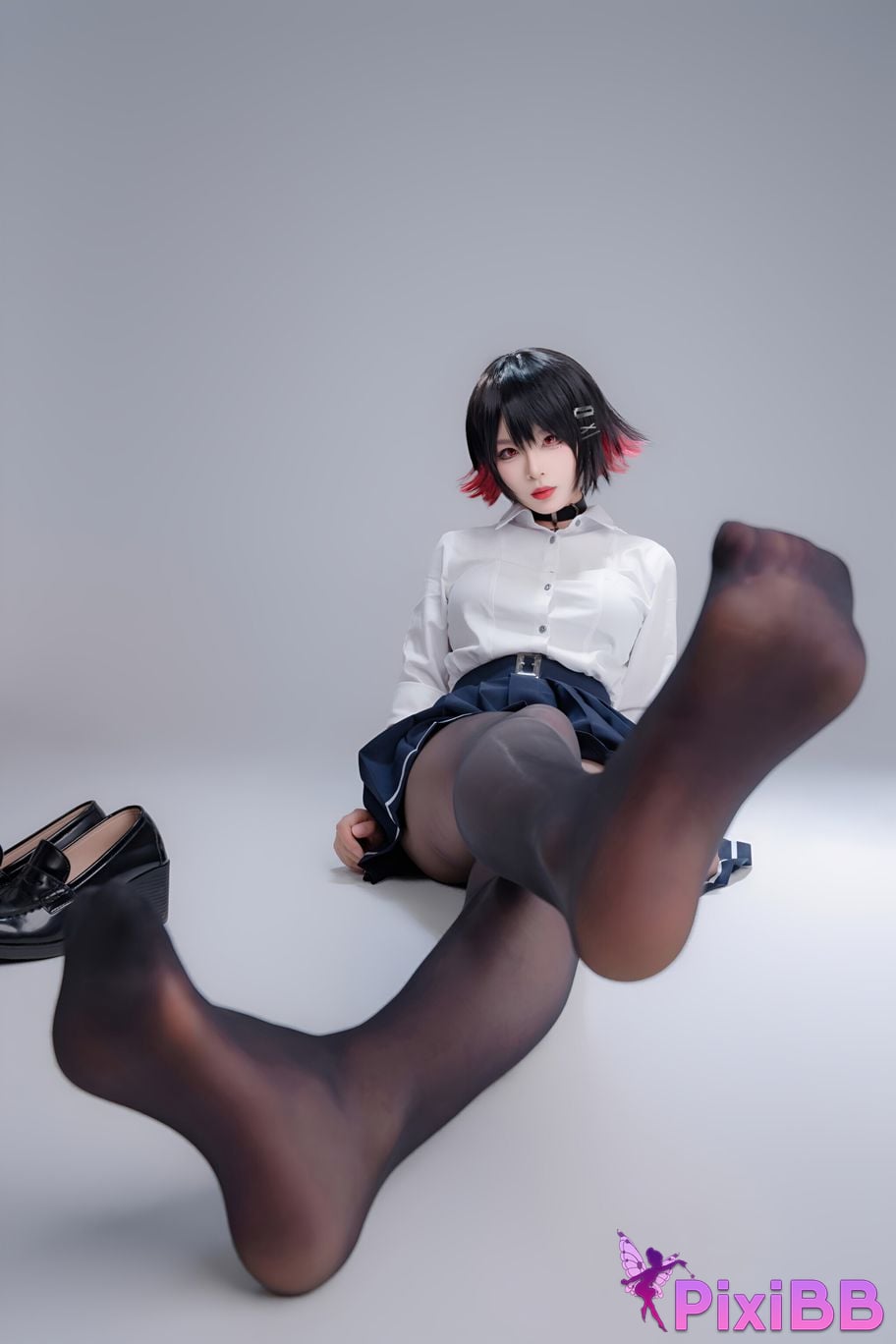 Cosplay Senior Sister Xuan Xiao Shark Girl JK PixiBB.COM 013