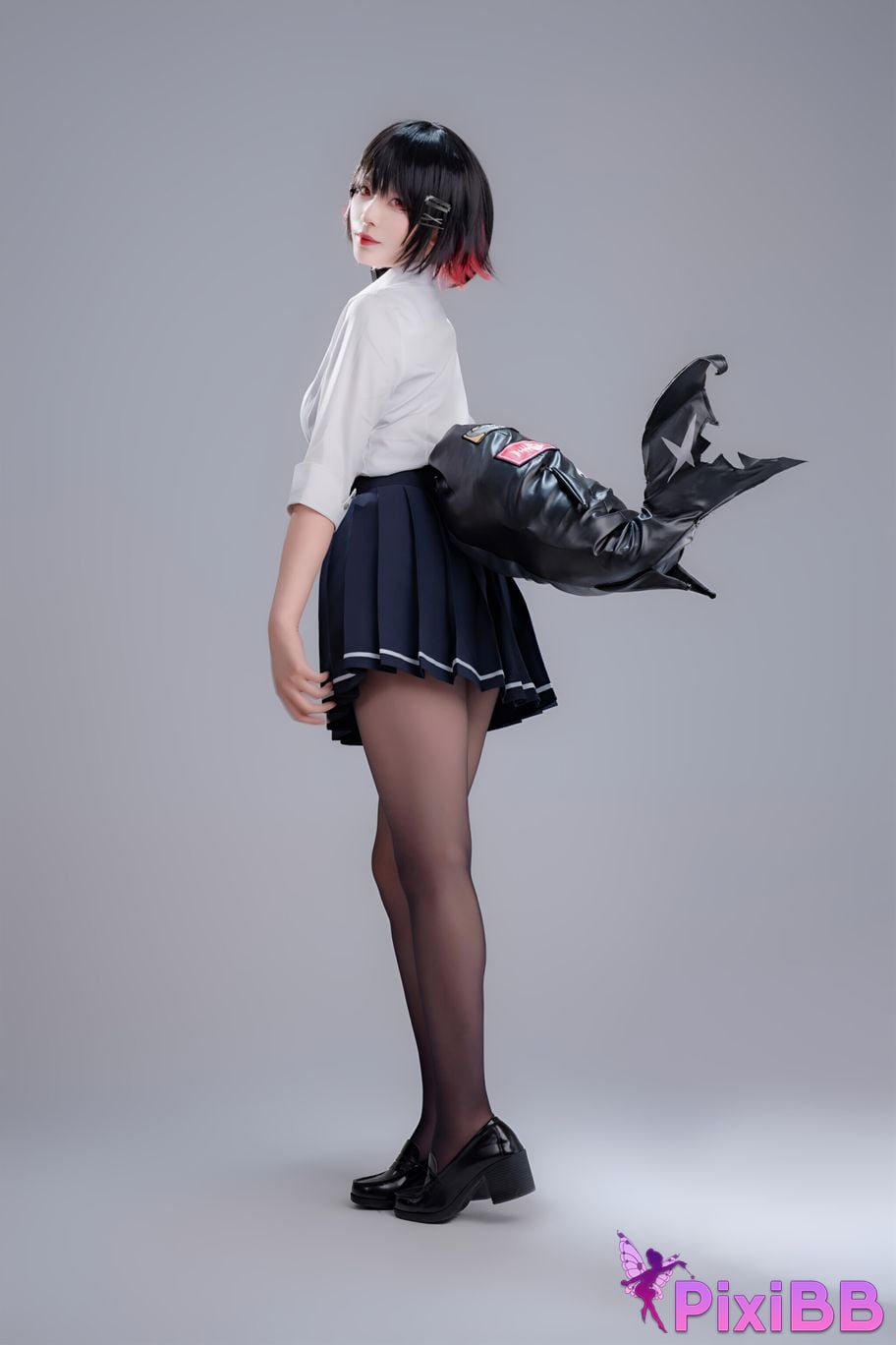 Cosplay Senior Sister Xuan Xiao Shark Girl JK PixiBB.COM 017