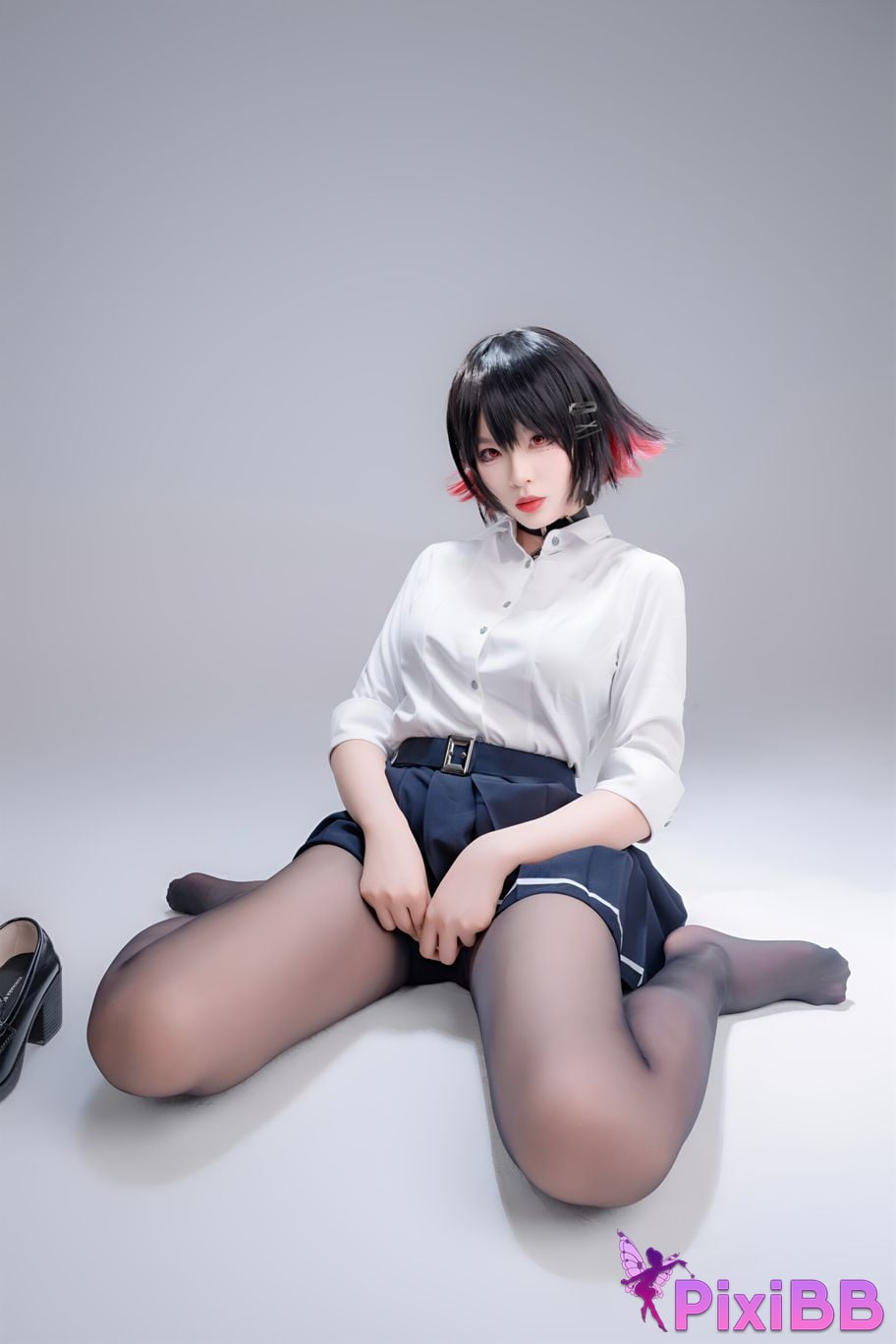 Cosplay Senior Sister Xuan Xiao Shark Girl JK PixiBB.COM 024