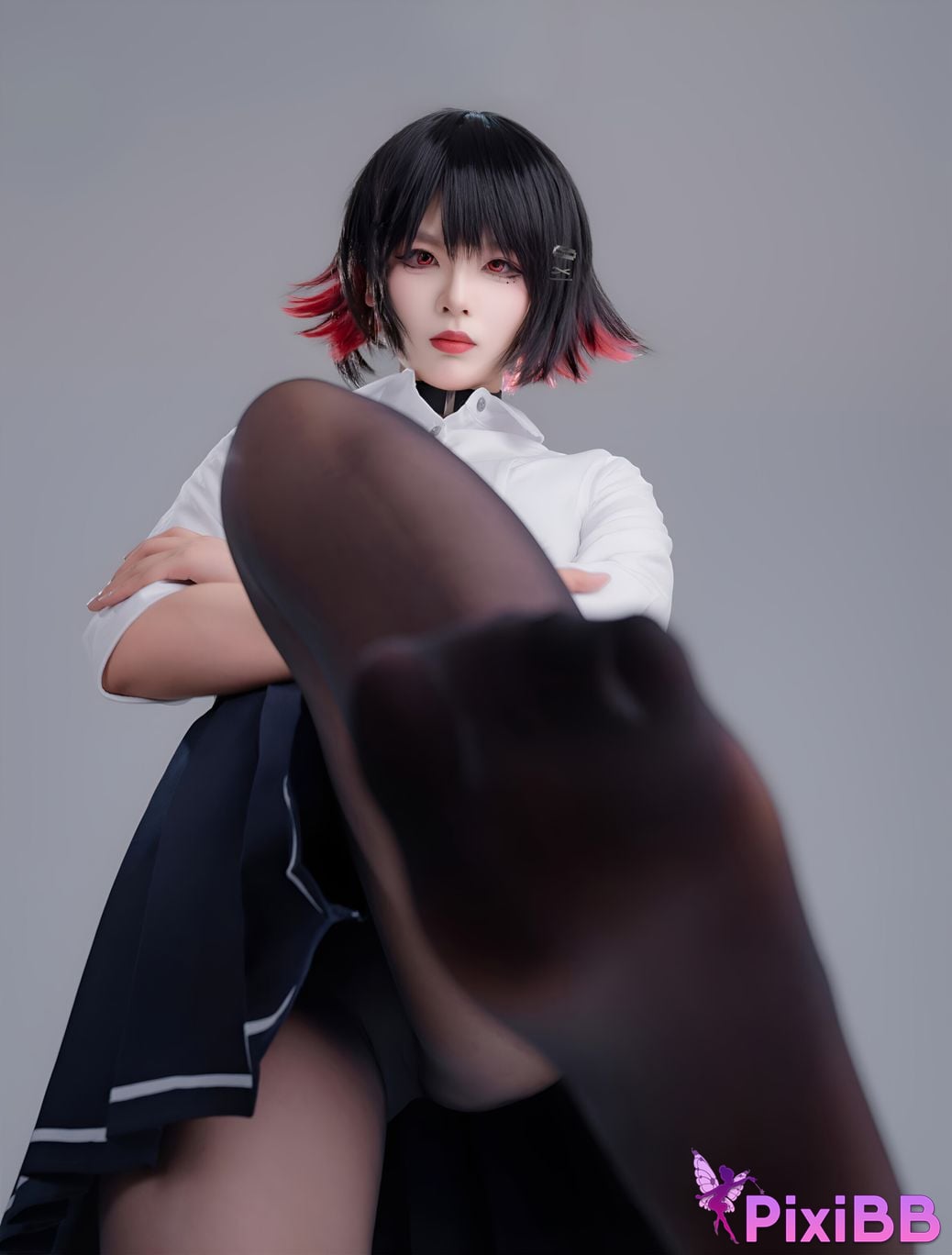 Cosplay Senior Sister Xuan Xiao Shark Girl JK PixiBB.COM 026