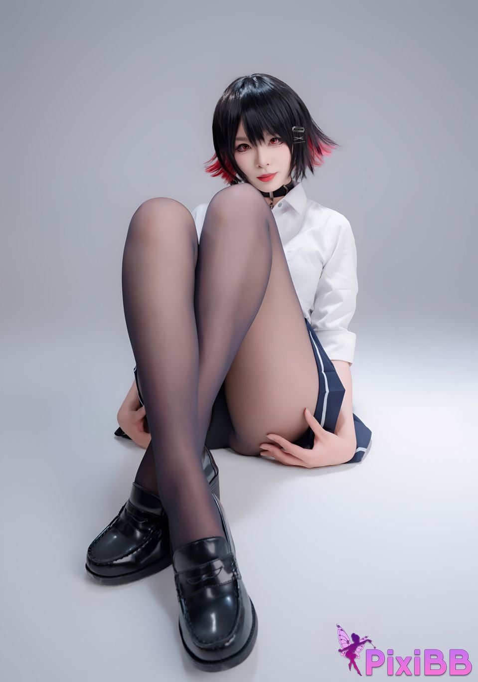 Cosplay Senior Sister Xuan Xiao Shark Girl JK PixiBB.COM 033