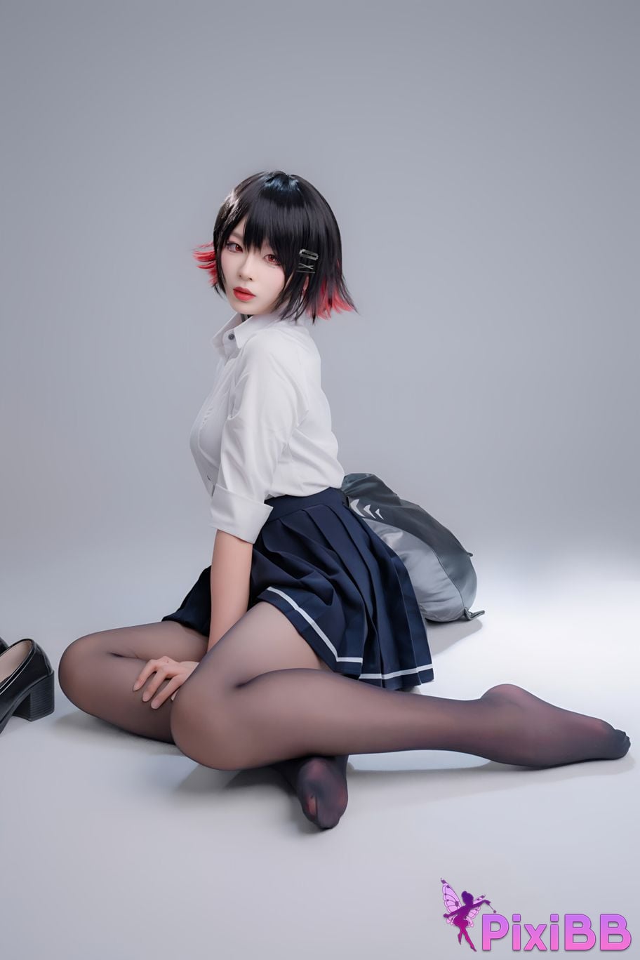 Cosplay Senior Sister Xuan Xiao Shark Girl JK PixiBB.COM 034