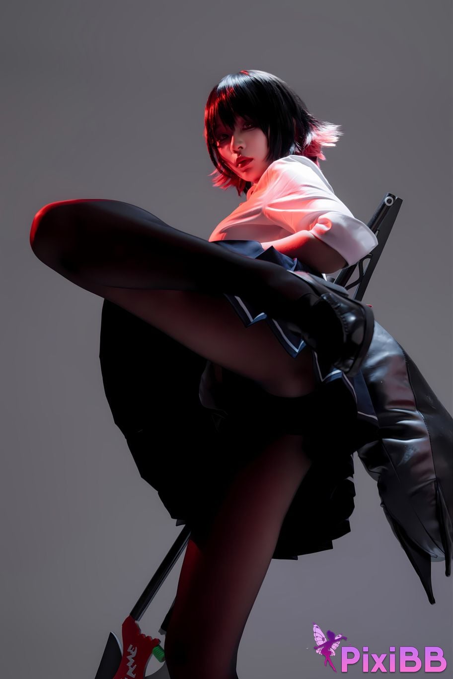 Cosplay Senior Sister Xuan Xiao Shark Girl JK PixiBB.COM 036