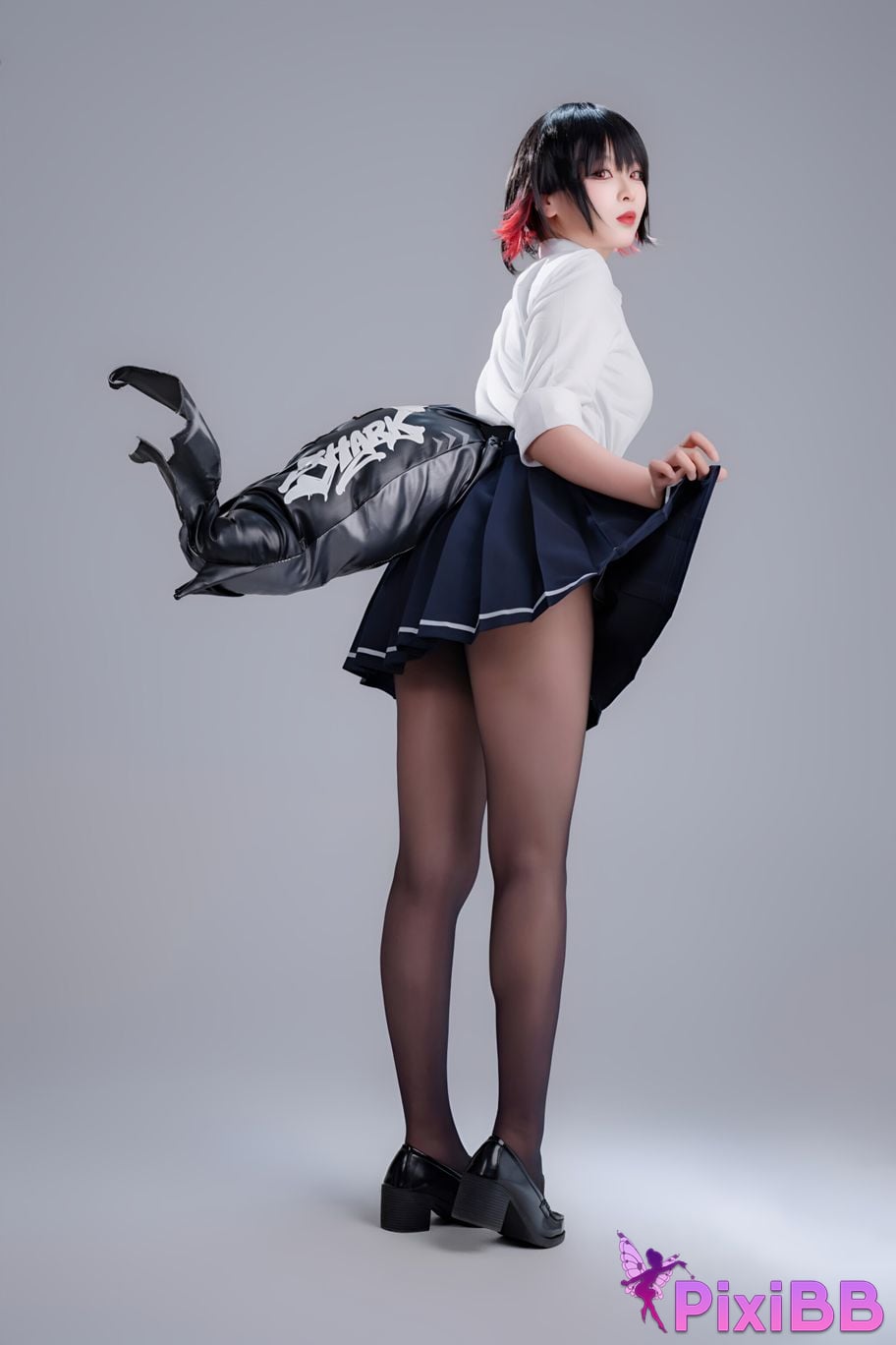 Cosplay Senior Sister Xuan Xiao Shark Girl JK PixiBB.COM 041