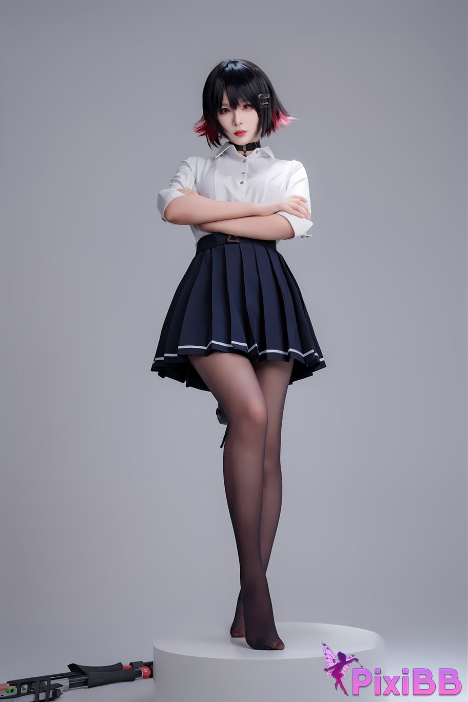 Cosplay Senior Sister Xuan Xiao Shark Girl JK PixiBB.COM 046