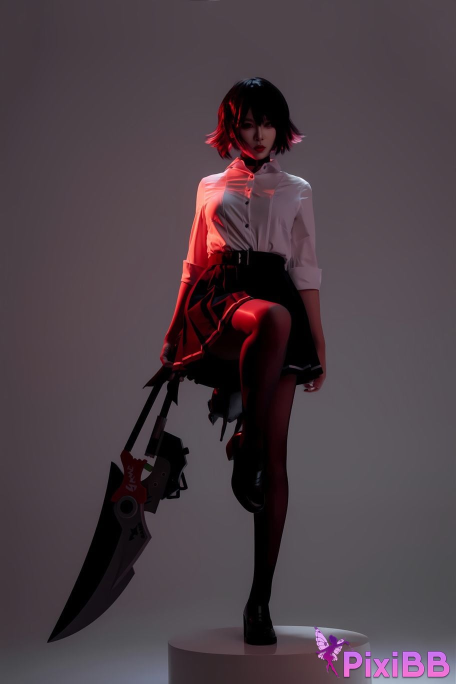 Cosplay Senior Sister Xuan Xiao Shark Girl JK PixiBB.COM 048