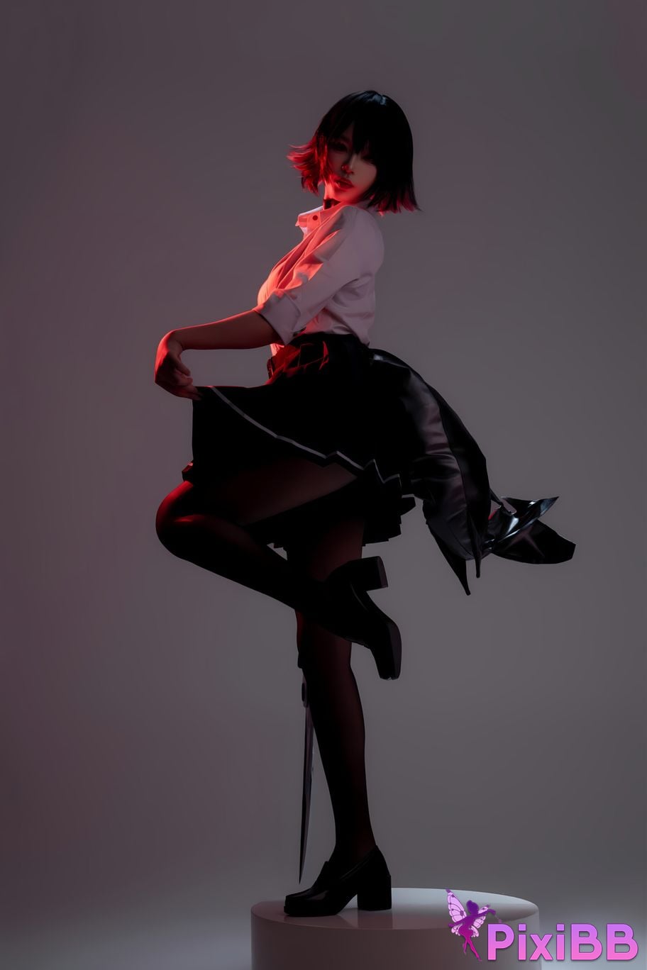 Cosplay Senior Sister Xuan Xiao Shark Girl JK PixiBB.COM 051