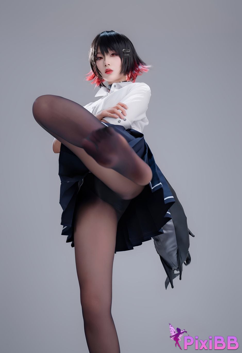 Cosplay Senior Sister Xuan Xiao Shark Girl JK PixiBB.COM 052