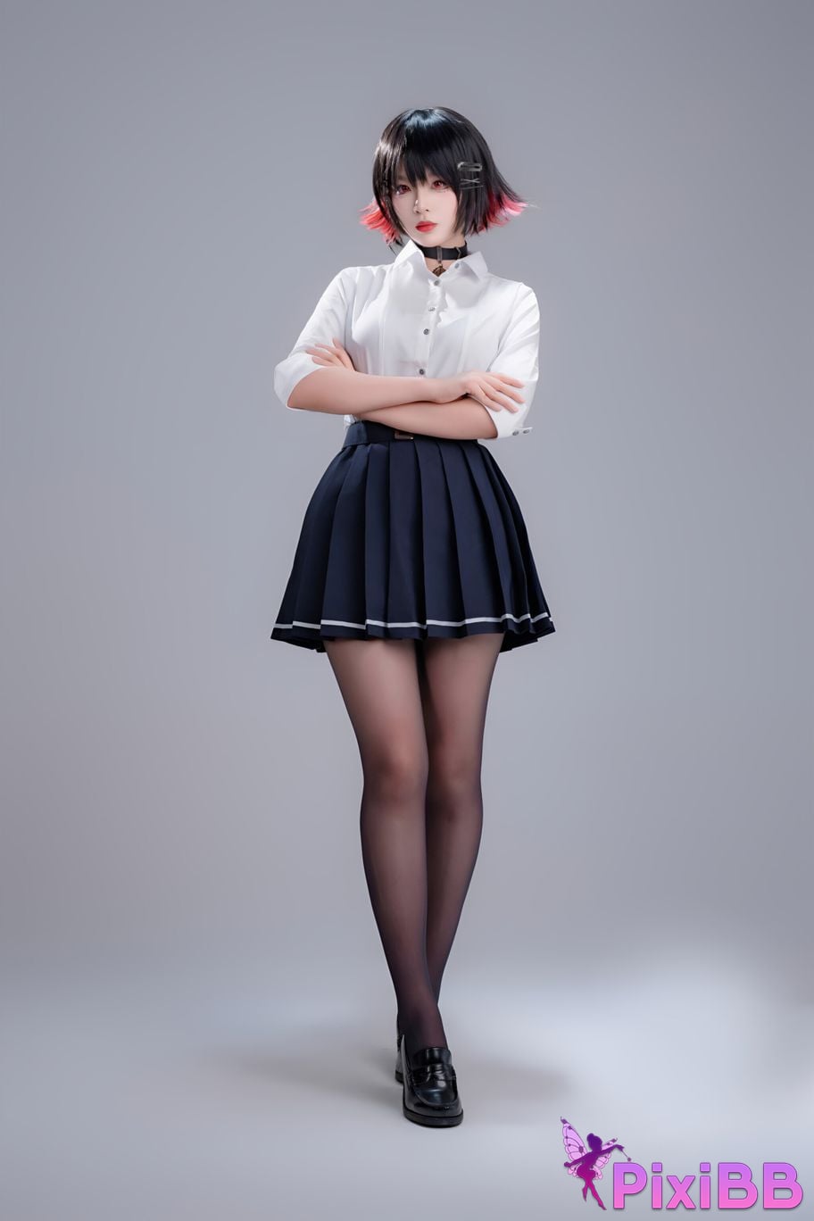 Cosplay Senior Sister Xuan Xiao Shark Girl JK PixiBB.COM 055