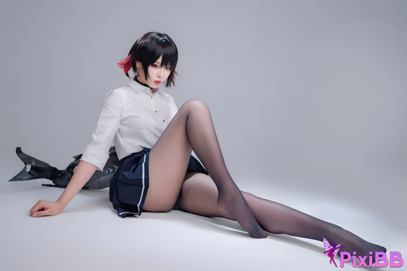 Cosplay Senior Sister Xuan Xiao Shark Girl JK PixiBB.COM 056