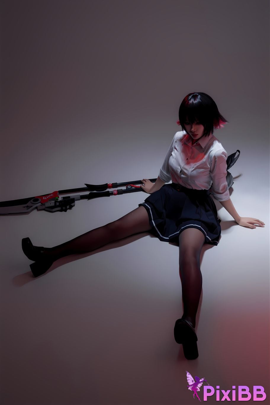 Cosplay Senior Sister Xuan Xiao Shark Girl JK PixiBB.COM 058