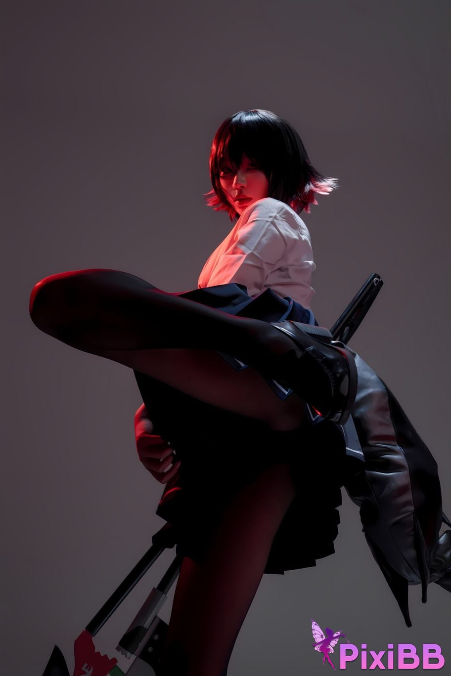 Cosplay Senior Sister Xuan Xiao Shark Girl JK PixiBB.COM 061