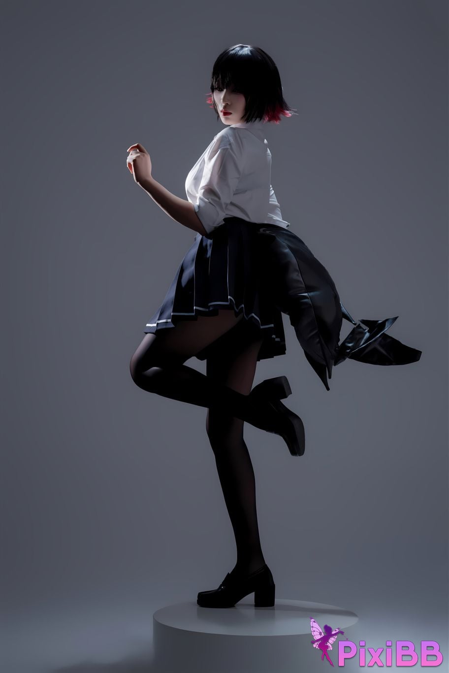 Cosplay Senior Sister Xuan Xiao Shark Girl JK PixiBB.COM 074