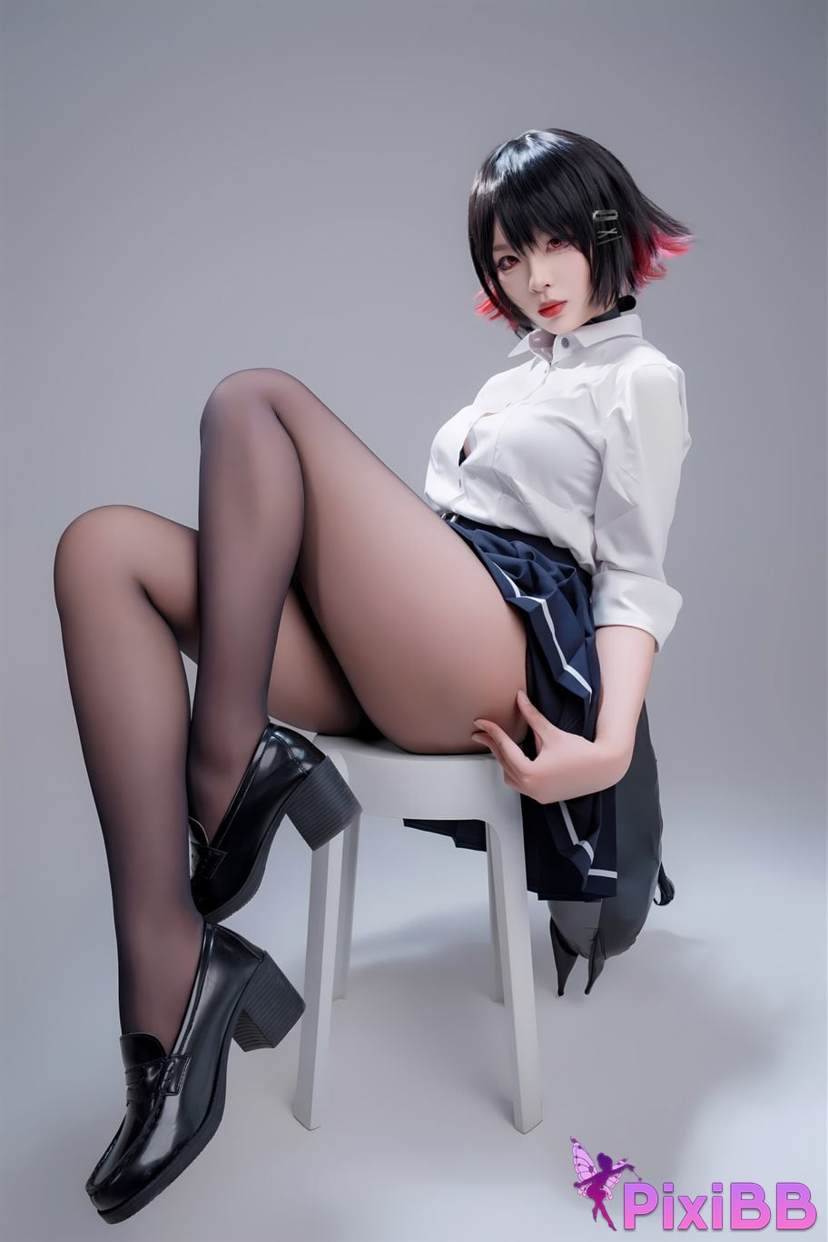 Cosplay Senior Sister Xuan Xiao Shark Girl JK PixiBB.COM 081