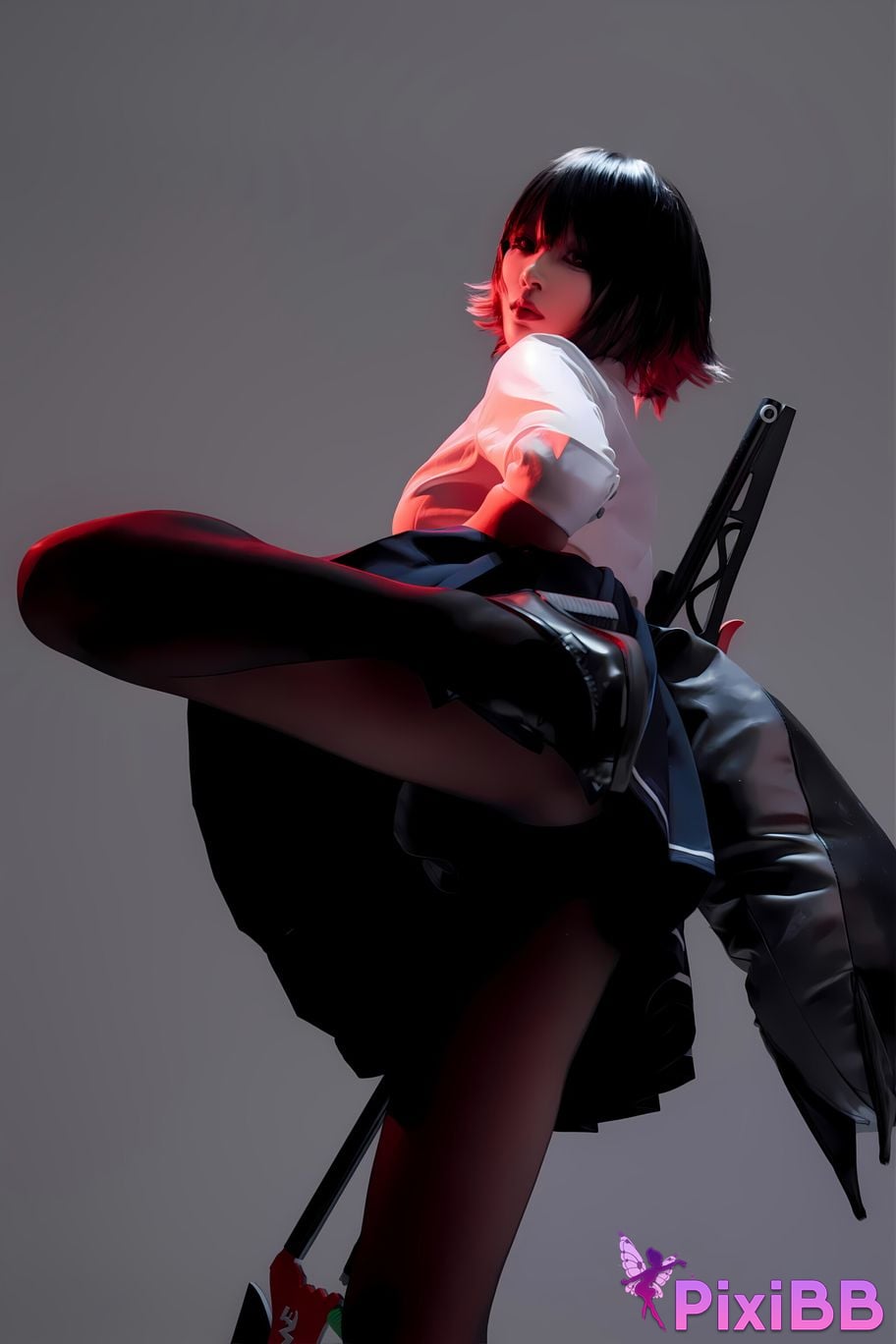 Cosplay Senior Sister Xuan Xiao Shark Girl JK PixiBB.COM 083