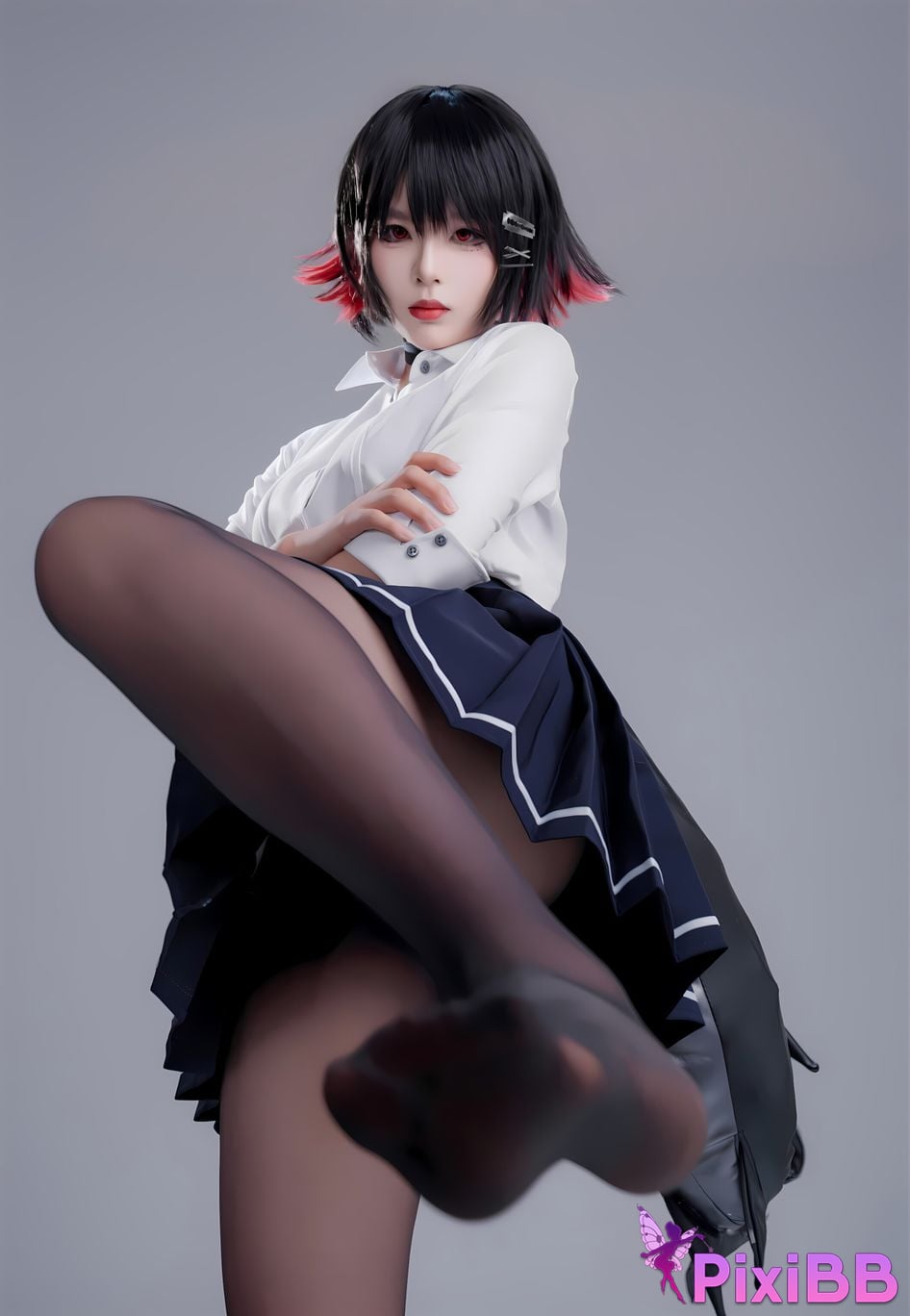 Cosplay Senior Sister Xuan Xiao Shark Girl JK PixiBB.COM 087