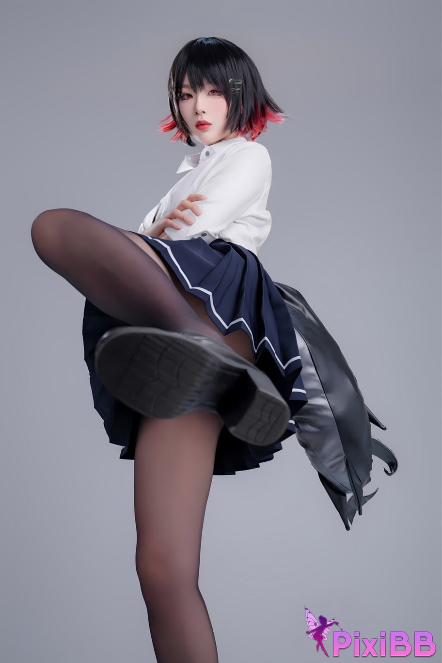 Cosplay Senior Sister Xuan Xiao Shark Girl JK PixiBB.COM 091