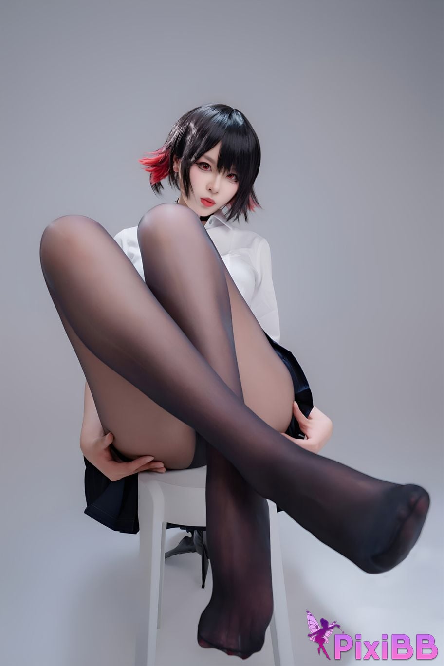 Cosplay Senior Sister Xuan Xiao Shark Girl JK PixiBB.COM 096