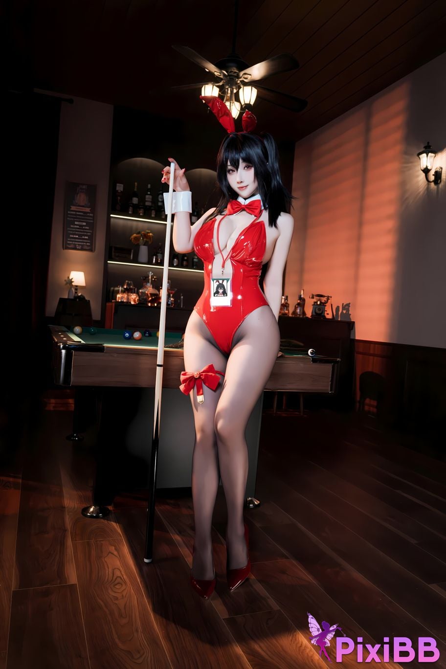 Cosplay rioko Ryoko Azur Blue Route Big Phoenix Billiard Bunny Girl PixiBB.COM 005