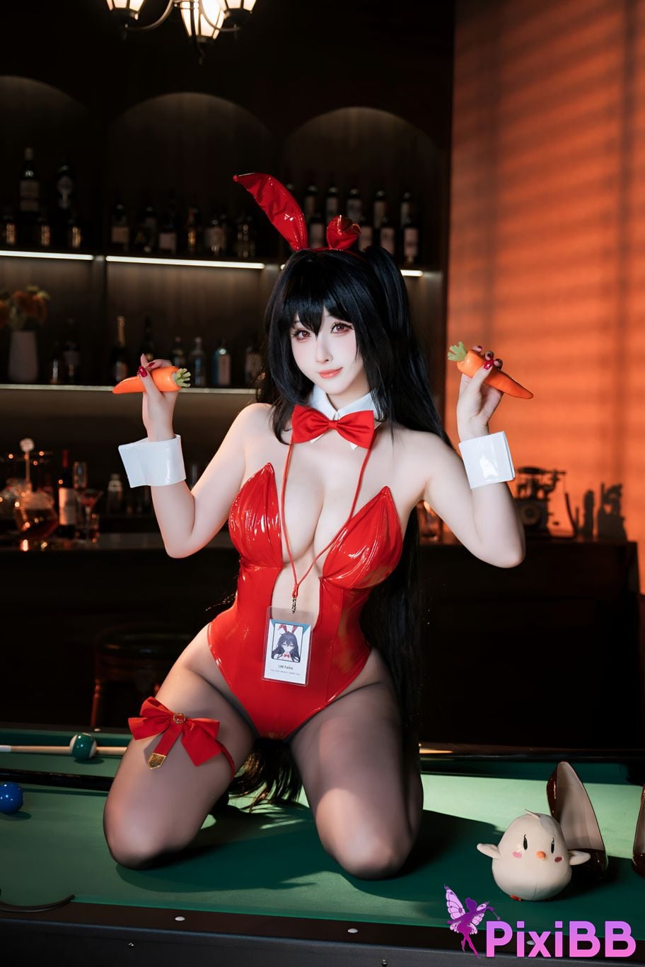 Cosplay rioko Ryoko Azur Blue Route Big Phoenix Billiard Bunny Girl PixiBB.COM 010