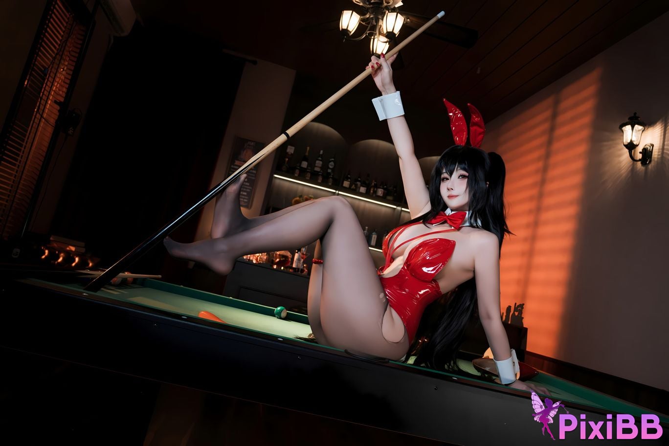 Cosplay rioko Ryoko Azur Blue Route Big Phoenix Billiard Bunny Girl PixiBB.COM 011