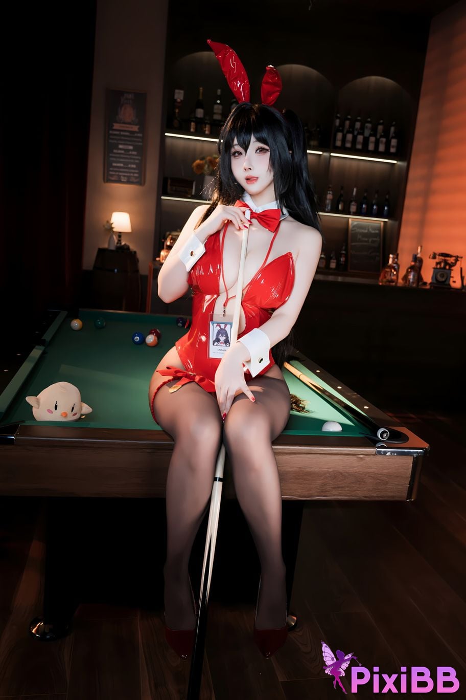 Cosplay rioko Ryoko Azur Blue Route Big Phoenix Billiard Bunny Girl PixiBB.COM 023