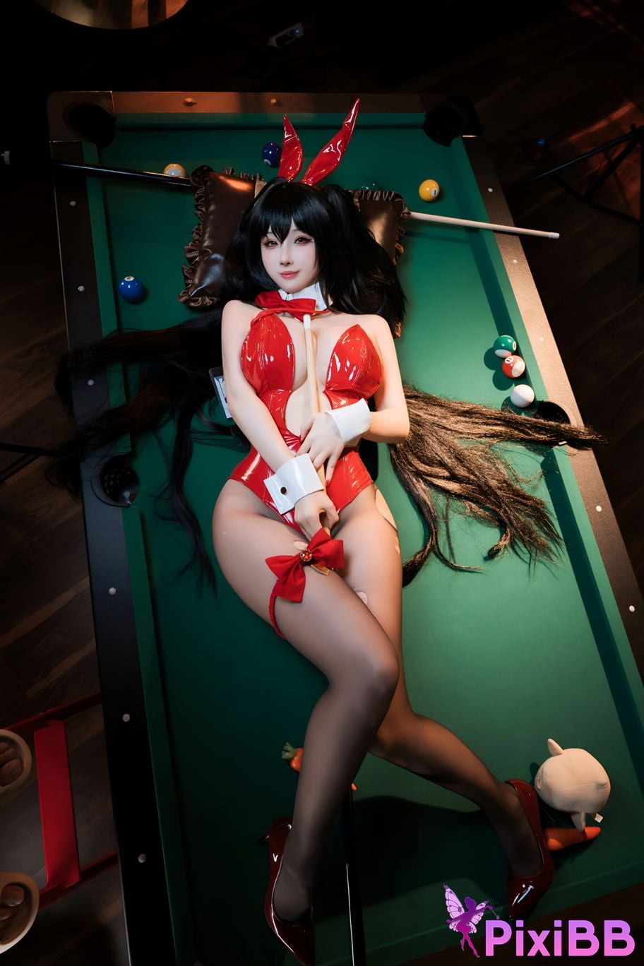 Cosplay rioko Ryoko Azur Blue Route Big Phoenix Billiard Bunny Girl PixiBB.COM 033