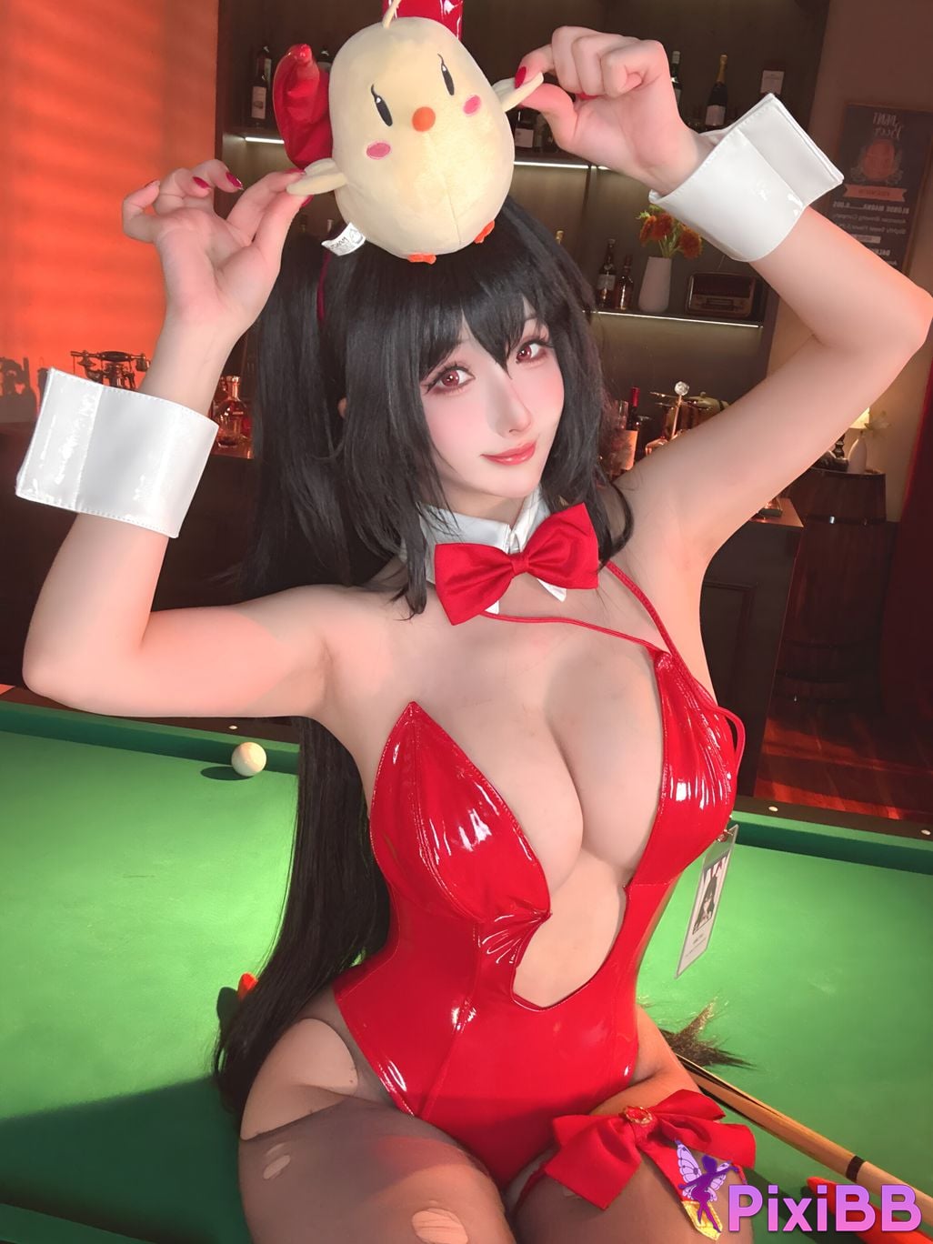 Cosplay rioko Ryoko Azur Blue Route Big Phoenix Billiard Bunny Girl PixiBB.COM 040