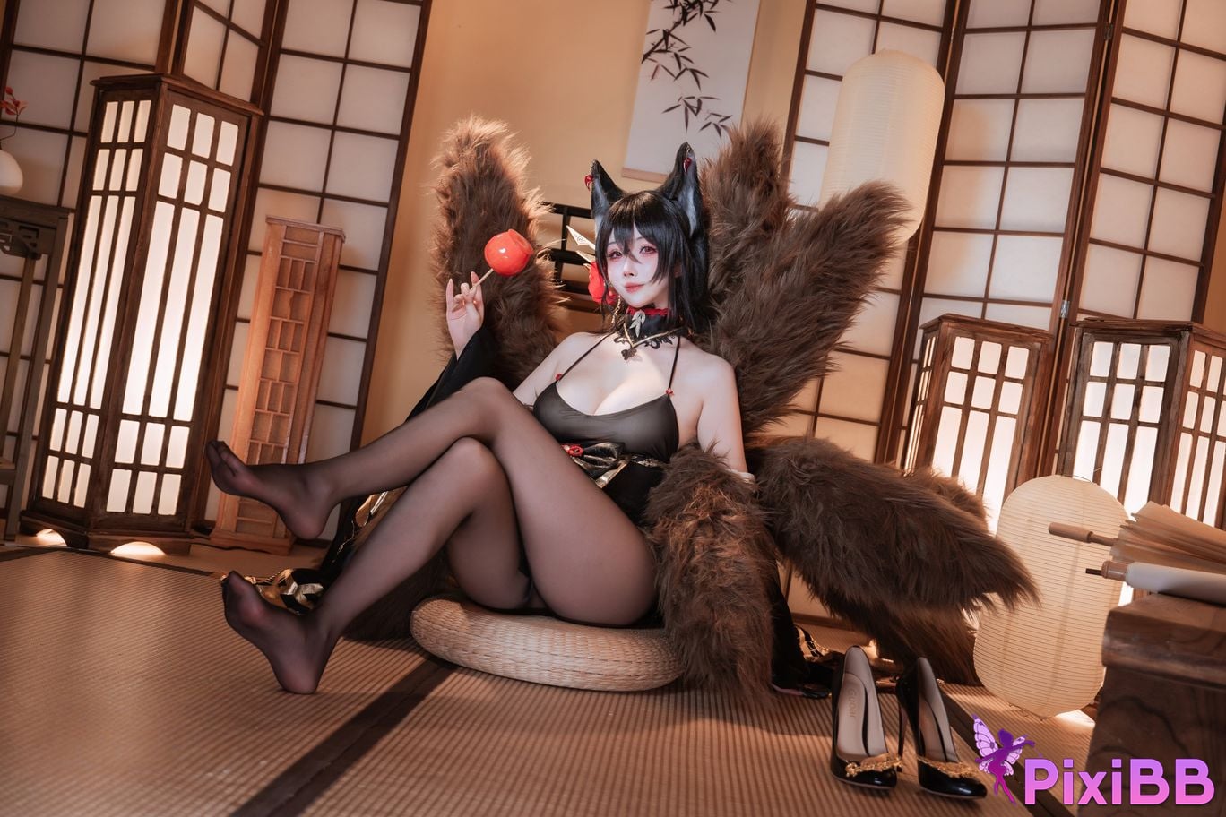 Cosplayer rioko Liangliangzi azur lane Omi Asama PixiBB.COM 012