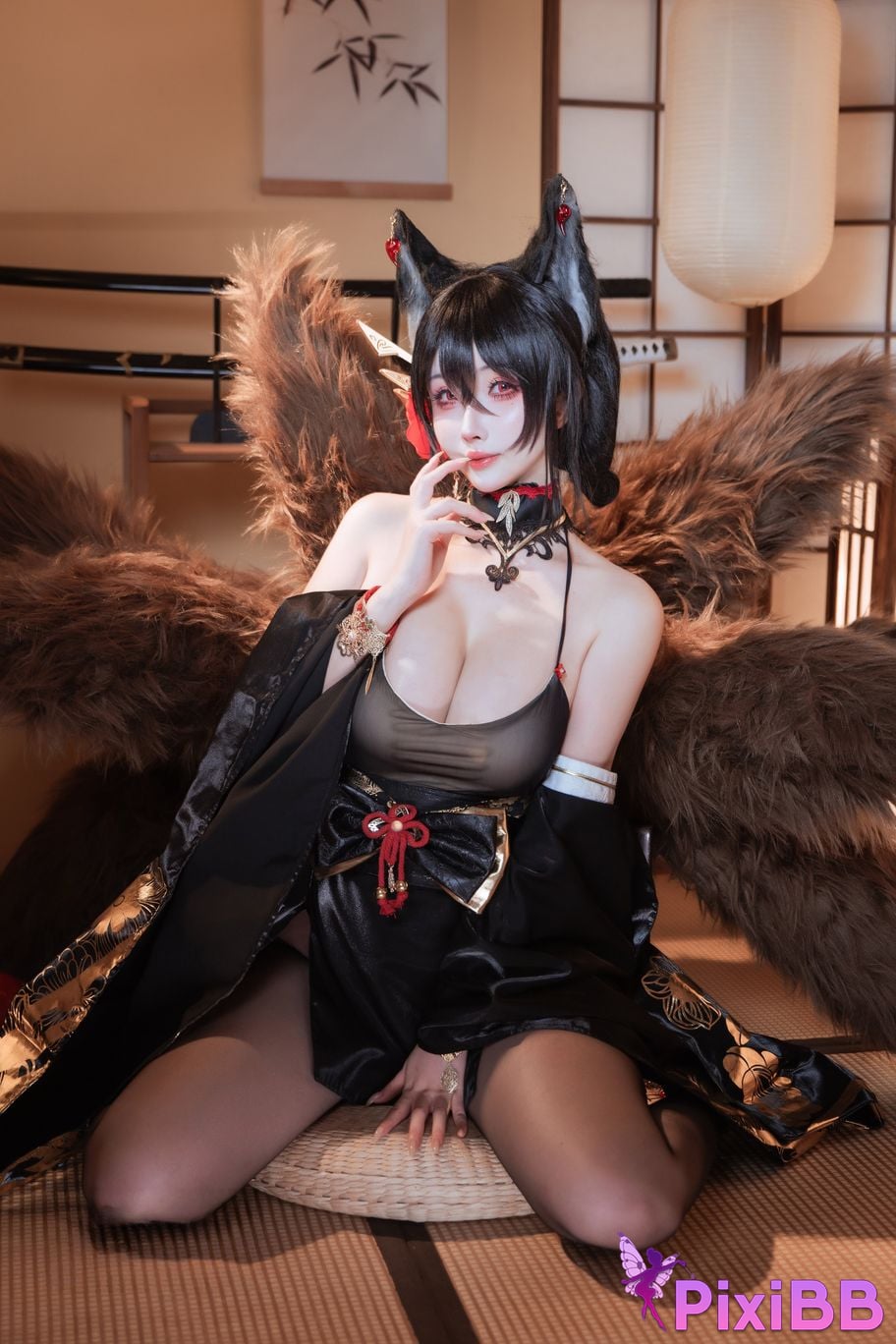 Cosplayer rioko Liangliangzi azur lane Omi Asama PixiBB.COM 023