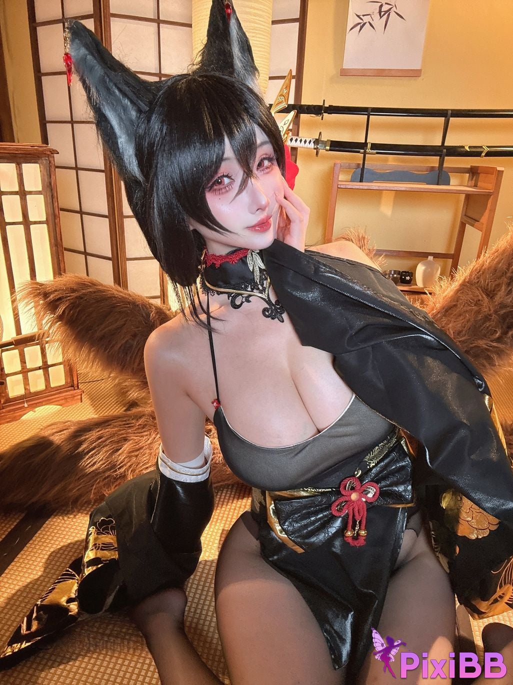 Cosplayer rioko Liangliangzi azur lane Omi Asama PixiBB.COM 031