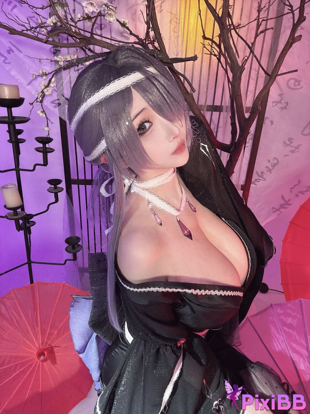 Cosplayer rioko Liangliangzi azur lane Omi Asama PixiBB.COM 055
