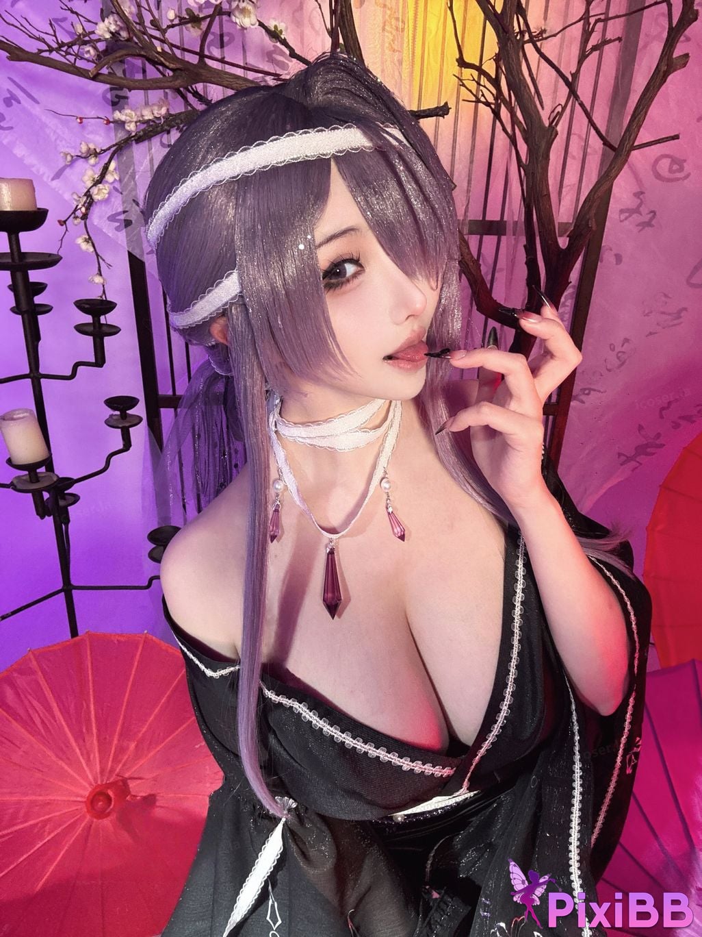 Cosplayer rioko Liangliangzi azur lane Omi Asama PixiBB.COM 057