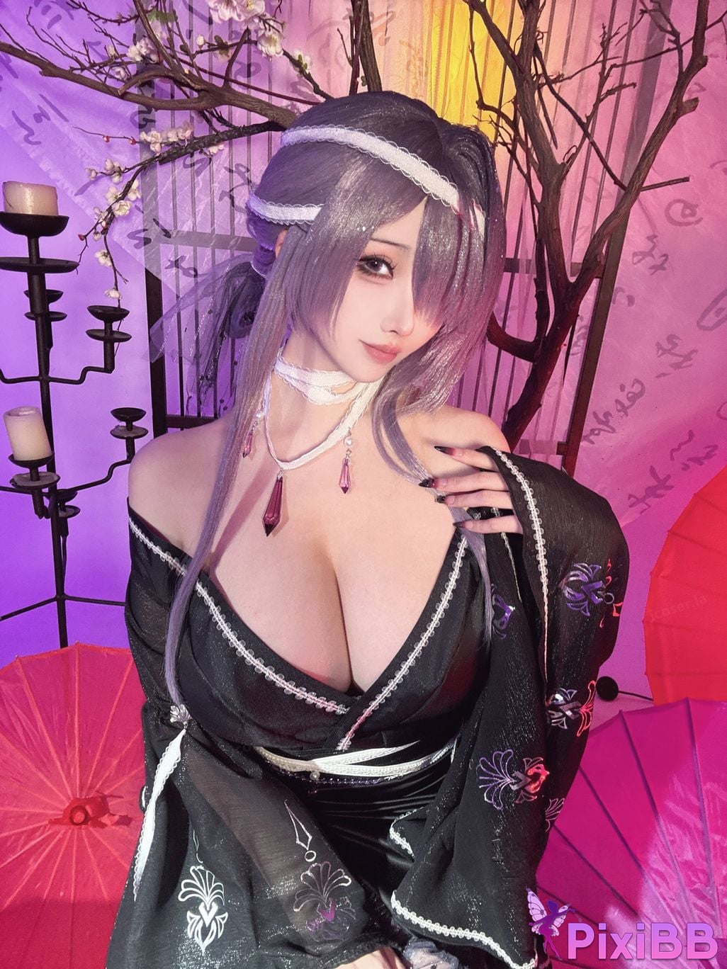 Cosplayer rioko Liangliangzi azur lane Omi Asama PixiBB.COM 059