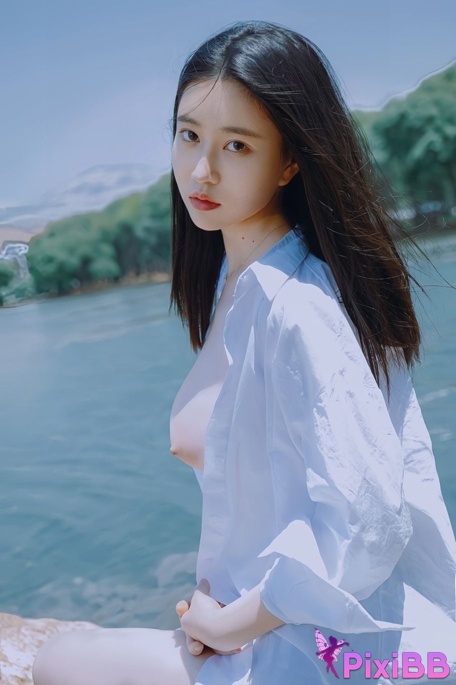 Cosplayer every year Nnian white shirt PixiBB.COM 032