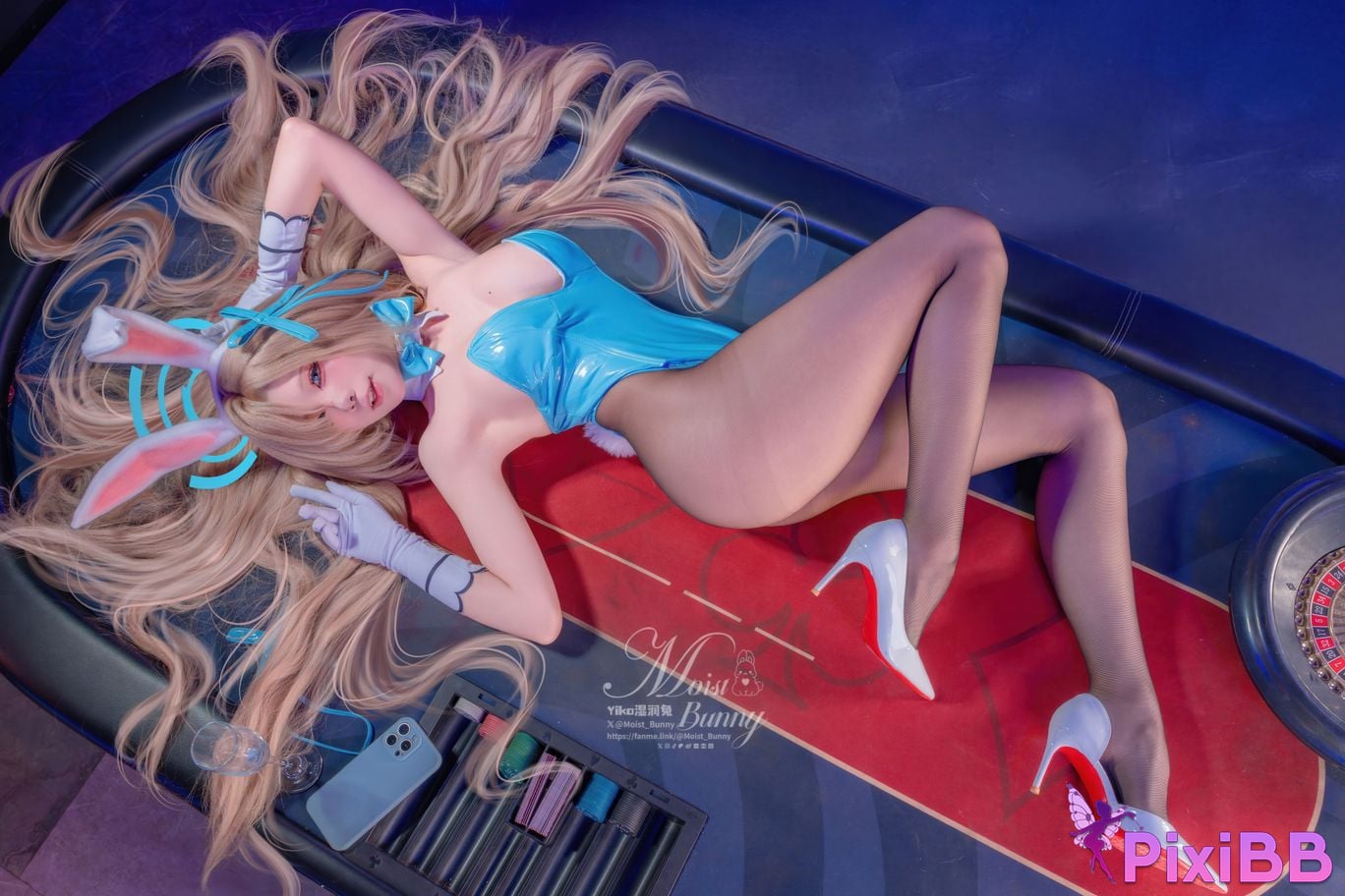 Cosplayer Sticky Dumpling Rabbit 2026 Year 03 monthly works Azure Archives Asuna bunny girl PixiBB.COM 044