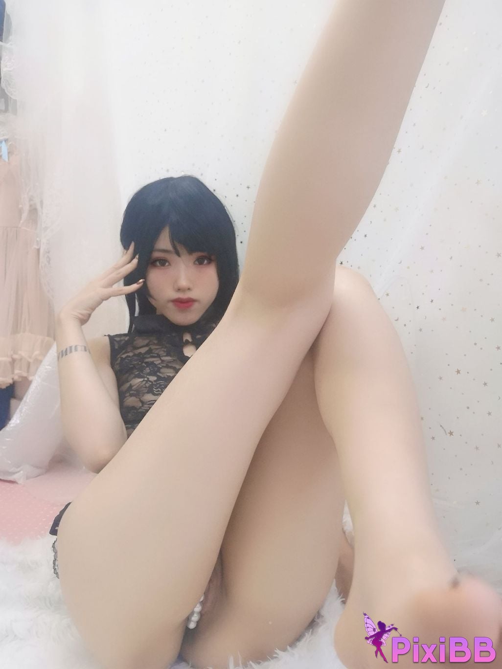 Cosplayer Titanium alloy TiTi lace cheongsam PixiBB.COM 007