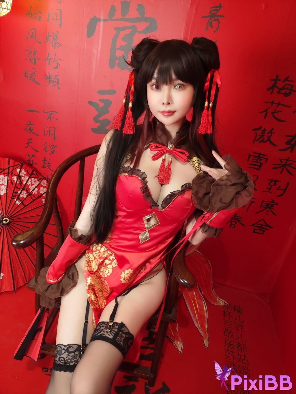 Cosplay Amazon Catfish Tokizaki Kurosan Cheongsam PixiBB.COM 001