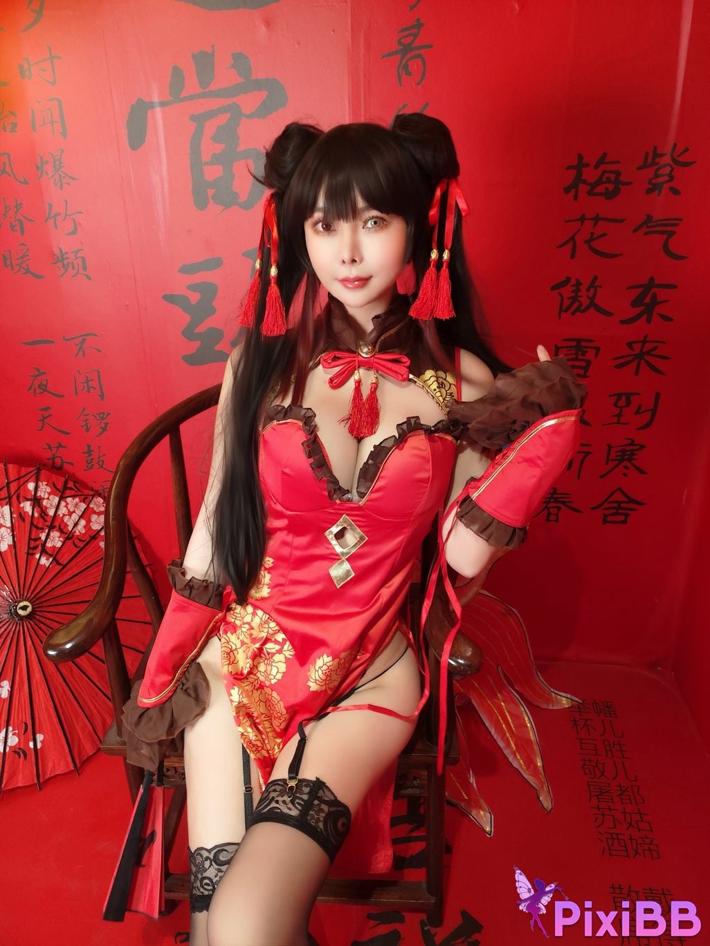 Cosplay Amazon Catfish Tokizaki Kurosan Cheongsam PixiBB.COM 004