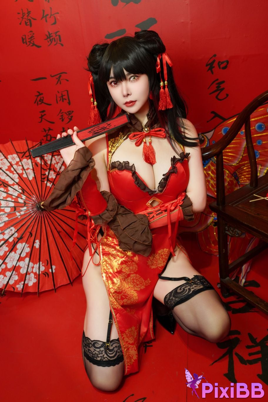 Cosplay Amazon Catfish Tokizaki Kurosan Cheongsam PixiBB.COM 005