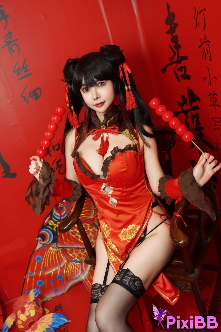 Cosplay Amazon Catfish Tokizaki Kurosan Cheongsam PixiBB.COM 013