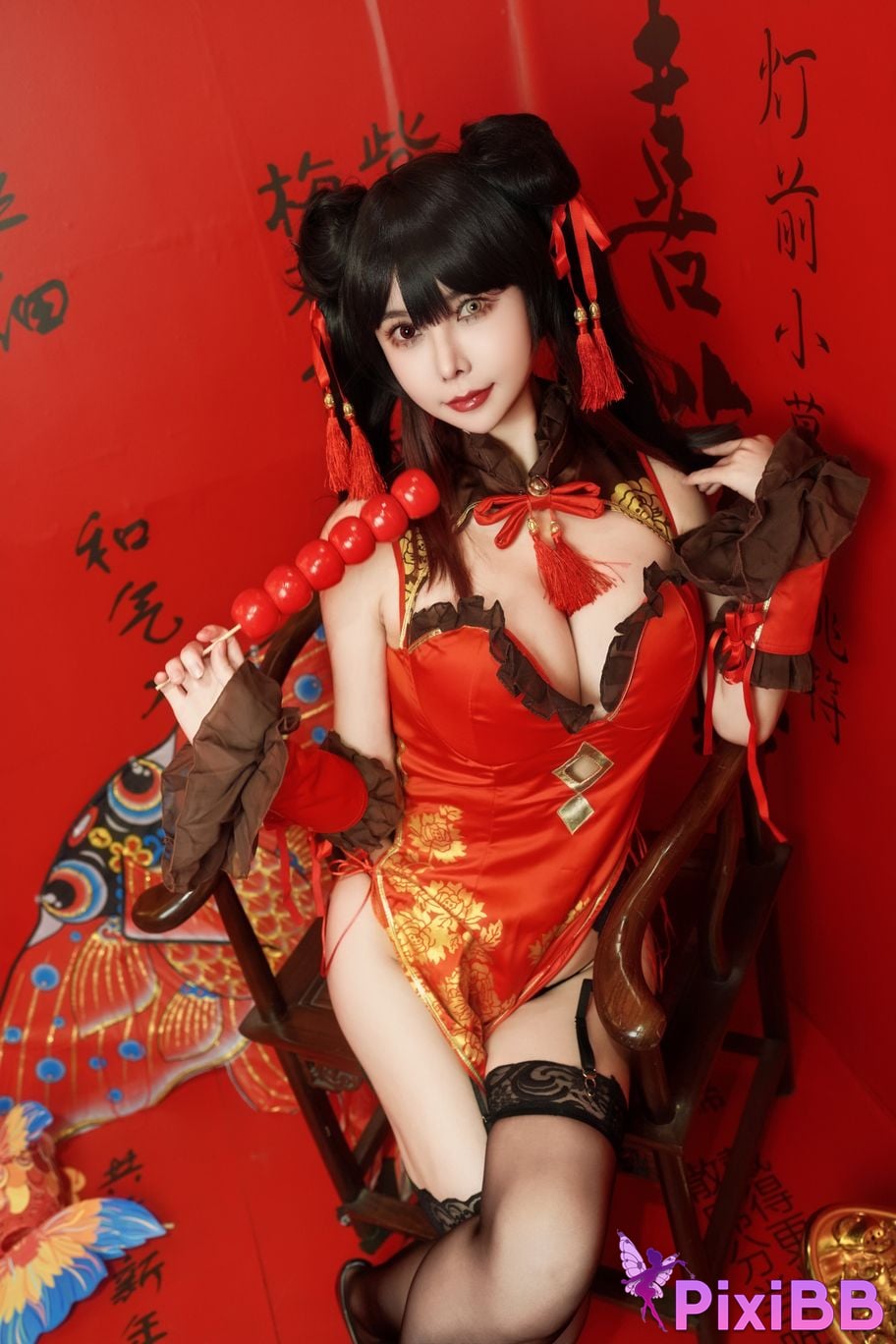 Cosplay Amazon Catfish Tokizaki Kurosan Cheongsam PixiBB.COM 014