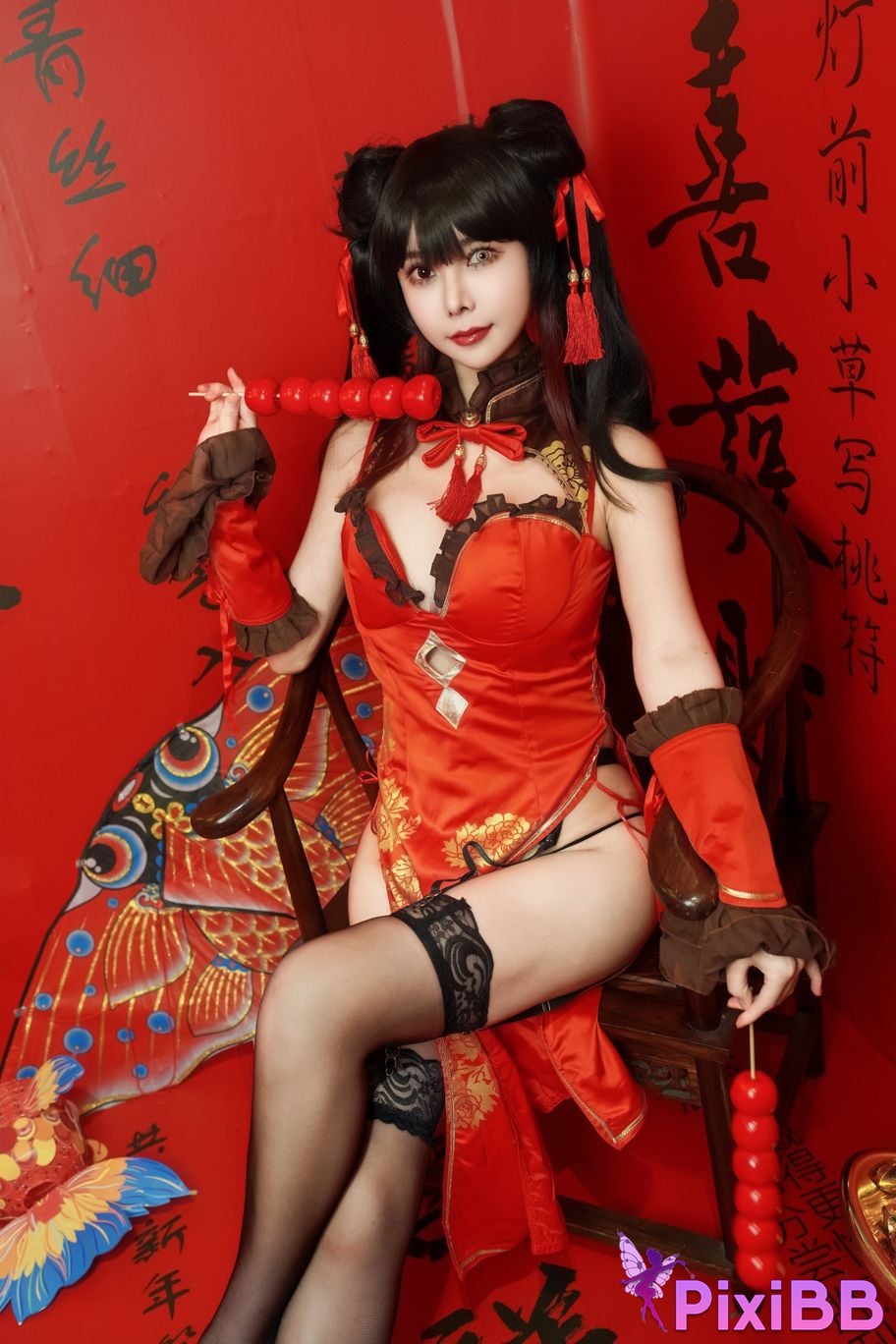 Cosplay Amazon Catfish Tokizaki Kurosan Cheongsam PixiBB.COM 016