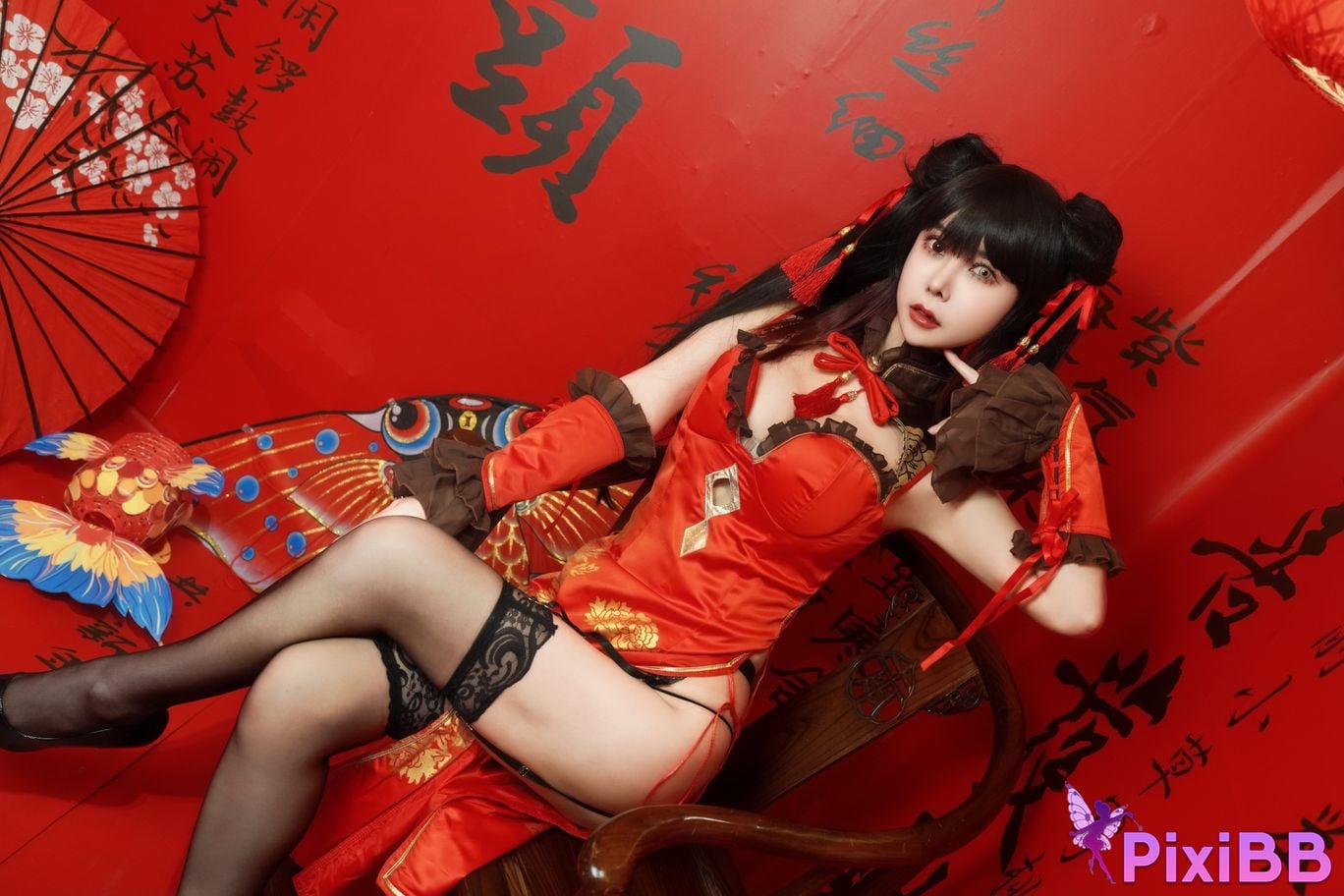Cosplay Amazon Catfish Tokizaki Kurosan Cheongsam PixiBB.COM 017