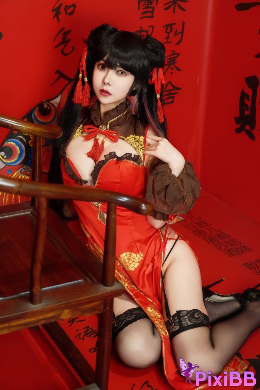 Cosplay Amazon Catfish Tokizaki Kurosan Cheongsam PixiBB.COM 020